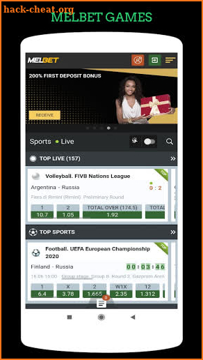 Melbet betting App Download screenshot