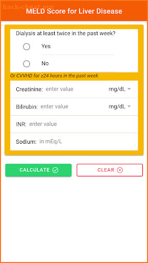 MELD Score Calculator - Liver Disease App screenshot