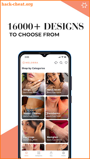 Melorra Jewellery Shopping App screenshot