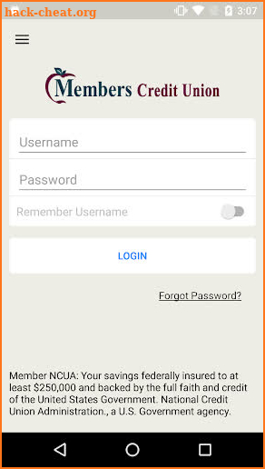 Members Credit Union screenshot