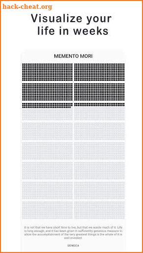 Memento Mori Life Calendar screenshot