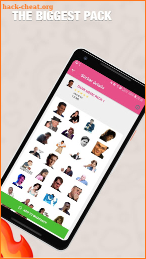 Memes sticker pack for WhatsApp screenshot