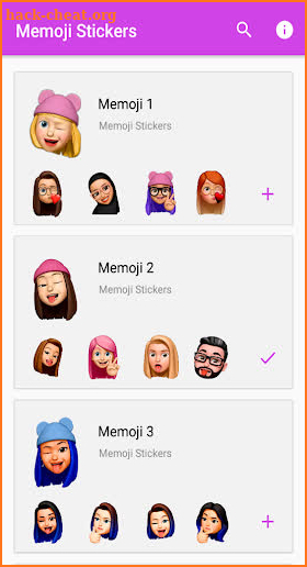 Memoji Android Stickers - WAStickersApp screenshot