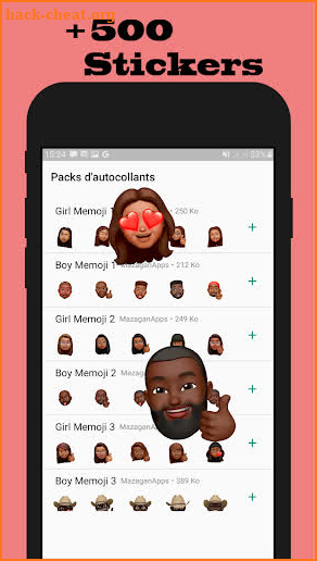 Memoji Black People Stickers screenshot