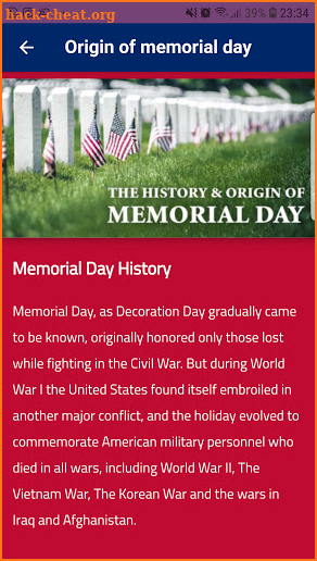 Memorial Day 2021 screenshot