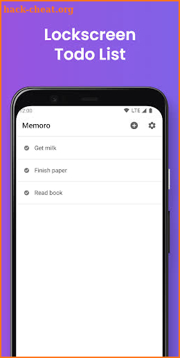 Memoro: Lockscreen Todo List screenshot