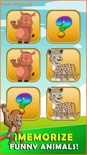 Memory animals game - No Ads screenshot