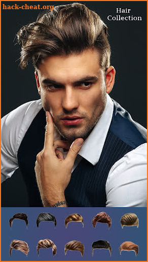 Men photo editor : men hairstyle - men mustache screenshot