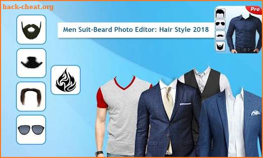 Men Suit-Beard Photo Editor: Hair Style 2018 screenshot