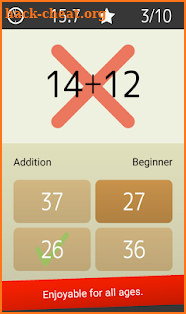 Mental arithmetic (Math, Brain Training Apps) screenshot