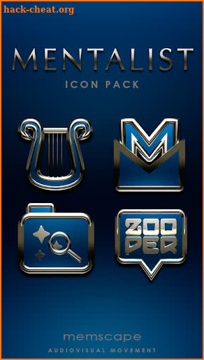 MENTALIST Blue Icon Pack screenshot