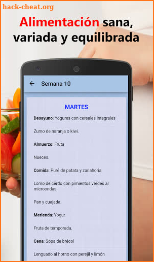 Menú para Embarazadas Diario screenshot