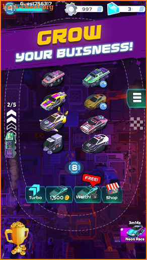 Merge Cyber Cars: Sci-fi Punk Future Merger screenshot