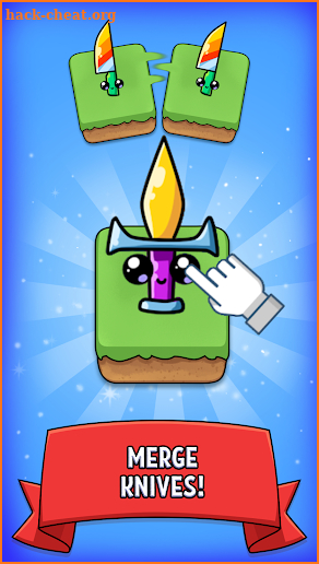 Merge Knife - Kawaii Idle Evolution Clicker Game screenshot