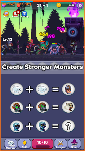 Merge Mon - Idle Puzzle RPG screenshot