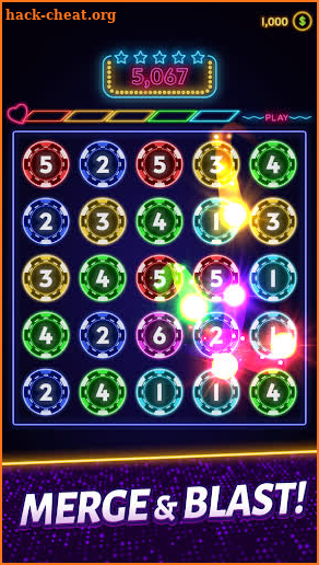 Merge Neon Chips screenshot