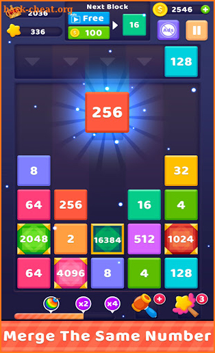 Merge Number Drop Puzzle screenshot