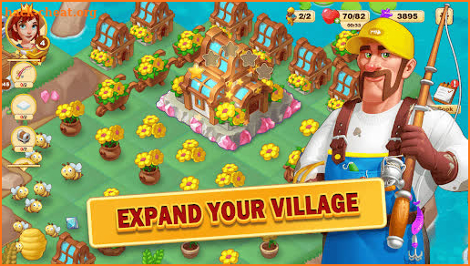 Merge Village : Fantasy Puzzle screenshot