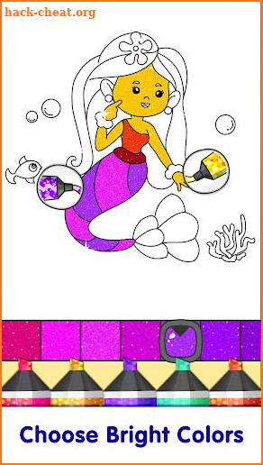 Mermaid Games: Coloring Pages screenshot