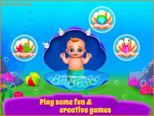 Mermaid Mom & Newborn - Babysitter Game screenshot