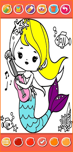 Mermaid Princess Coloring Book screenshot