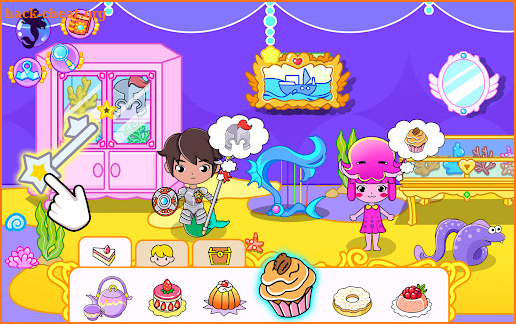 Mermaid Princess Town Design screenshot