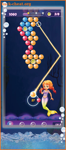 Mermaid shooter: Bubble Splash screenshot