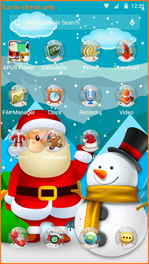 Merry Christmas APUS Launcher theme screenshot