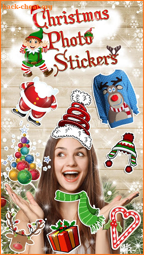 Merry Christmas Stickers 🎅 New Year Photo Editor screenshot