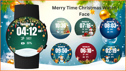 Merry Time Christmas WatchFace screenshot