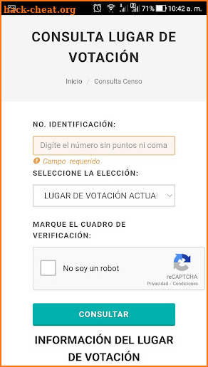 Mesa de Votación screenshot