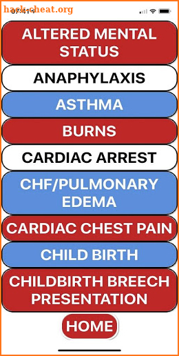 MESI Clinical Check Sheets screenshot