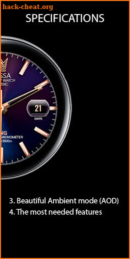 Messa Watch Face BN36 Gold screenshot