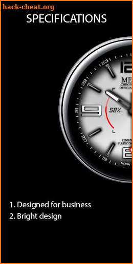 Messa Watch Face BN70 White screenshot