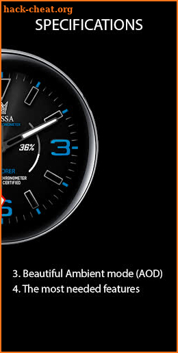 Messa Watch Face LX12 Black screenshot