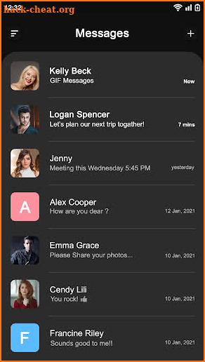 Messages screenshot