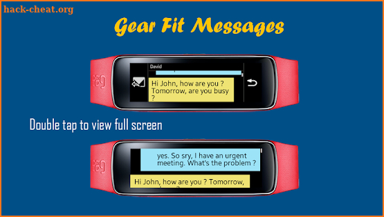 Messages for Gear Fit screenshot