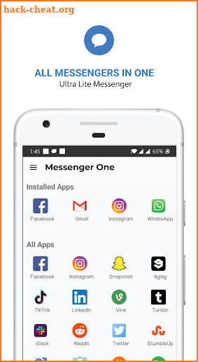 Messenger 1 for Messages, Chat, Video, Text, Calls screenshot