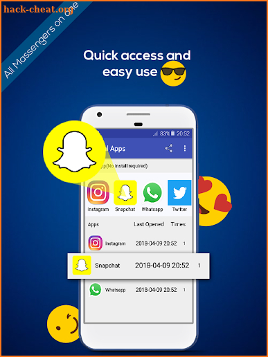 Messenger for All Social Networks (Fb , Insta ...) screenshot