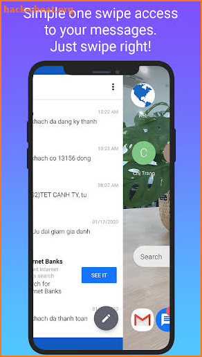 Messenger Home - SMS Widget, Home Screen screenshot