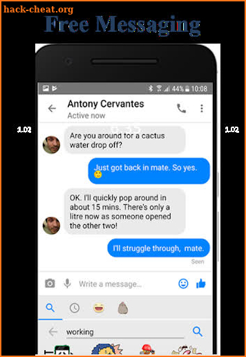 messenger - Text,Video Chat,messages for Free screenshot