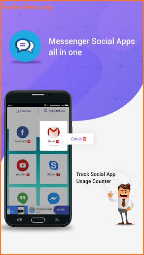 Messenger Tracker : Share free messages, videos screenshot