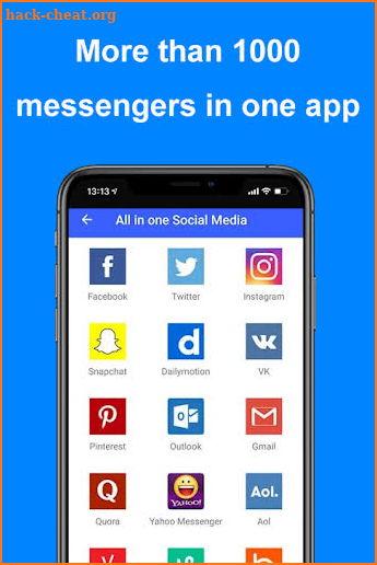 Messengers for chat social Apps screenshot