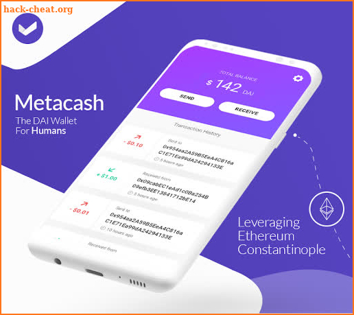 Metacash — The DAI Wallet For Humans screenshot