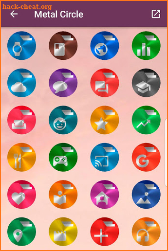 Metal Circle - Icon Pack screenshot