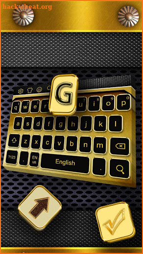 Metal Gold Keyboard screenshot