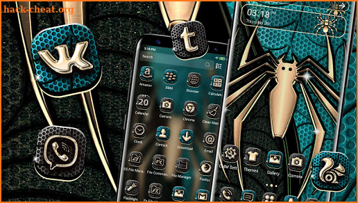 Metal Spider Launcher Theme screenshot