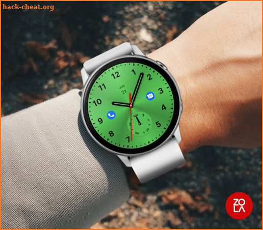 Metallic Green Watch Face screenshot