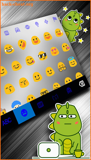 Metallic Silver Keyboard Background screenshot