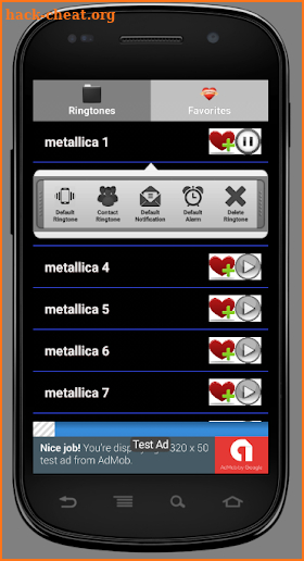 Metallica Ringtones screenshot